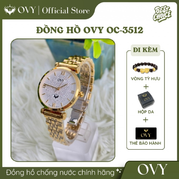 Đồng hồ Nữ GOLD LUXE OVY OC-3512 Đồng hồ Nữ GOLD LUXE OVY OC-3512